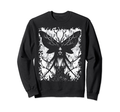 Dark Art Aesthetic Grunge Sweatshirt - Fun Novelty Design for Adults