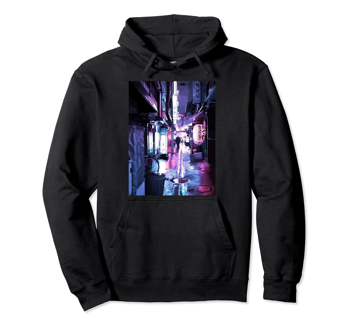 Digital Cityscape Vaporwave Aesthetic Hoodie - Streetwear Style Unisex