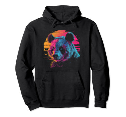 Panda Vaporwave Aesthetic Synthwave 80S 90S Hoodie - Trendy Graphic Unisex