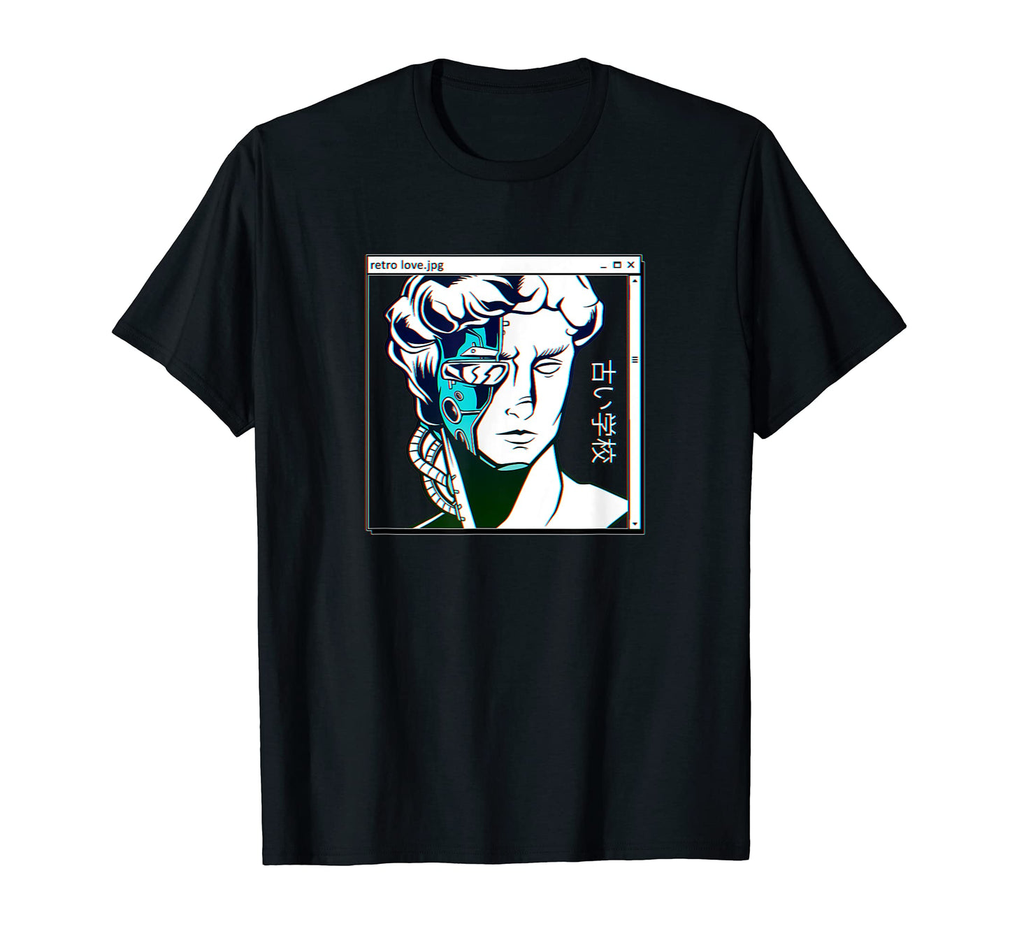 Internet Human Futuristic Japan Art T-Shirt - Fun Novelty Design Unisex