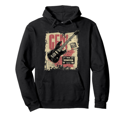 80S 90S Punk Grunge Music Gen X Hoodie - Fun Novelty Design for Adults