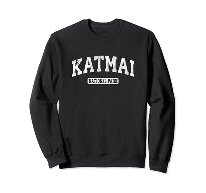 Katmai National Park Sports Sweatshirt - Minimalist Print Unisex