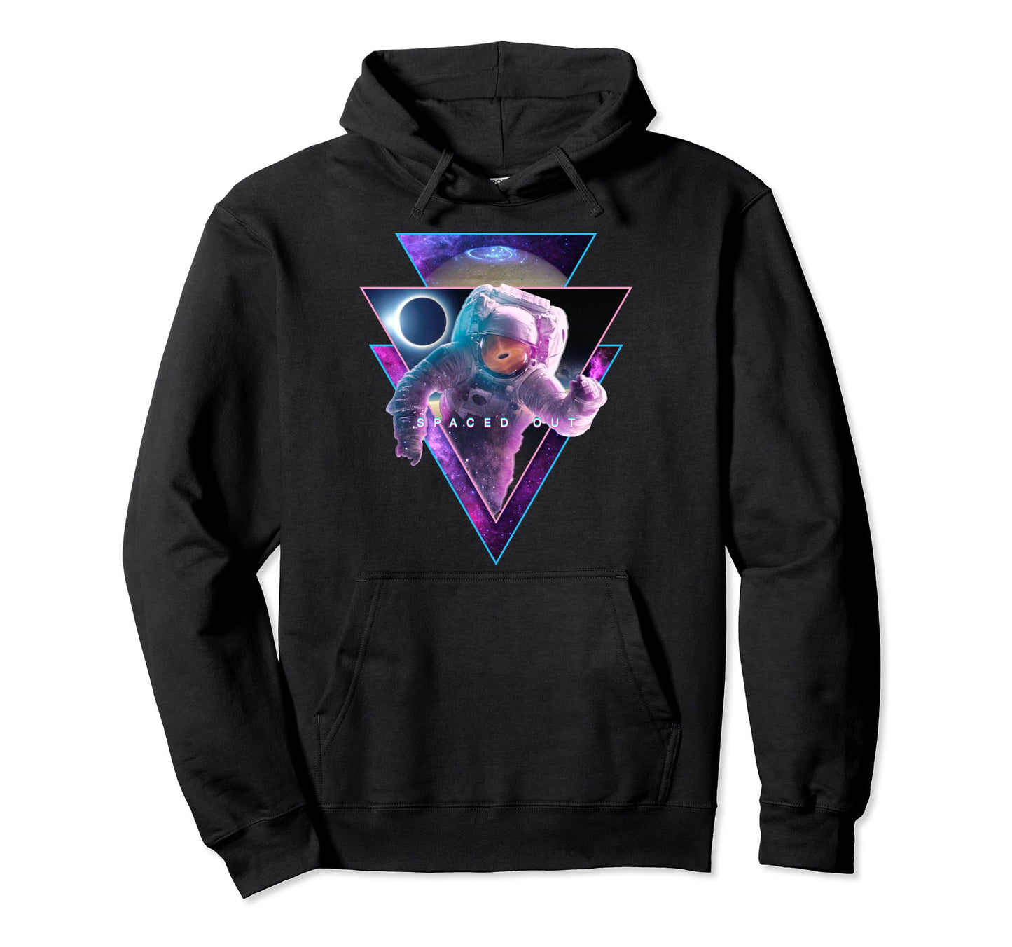 Astronaut Spaced Out Aesthetic Vaporwave Hoodie - Unique Graphic Men Women