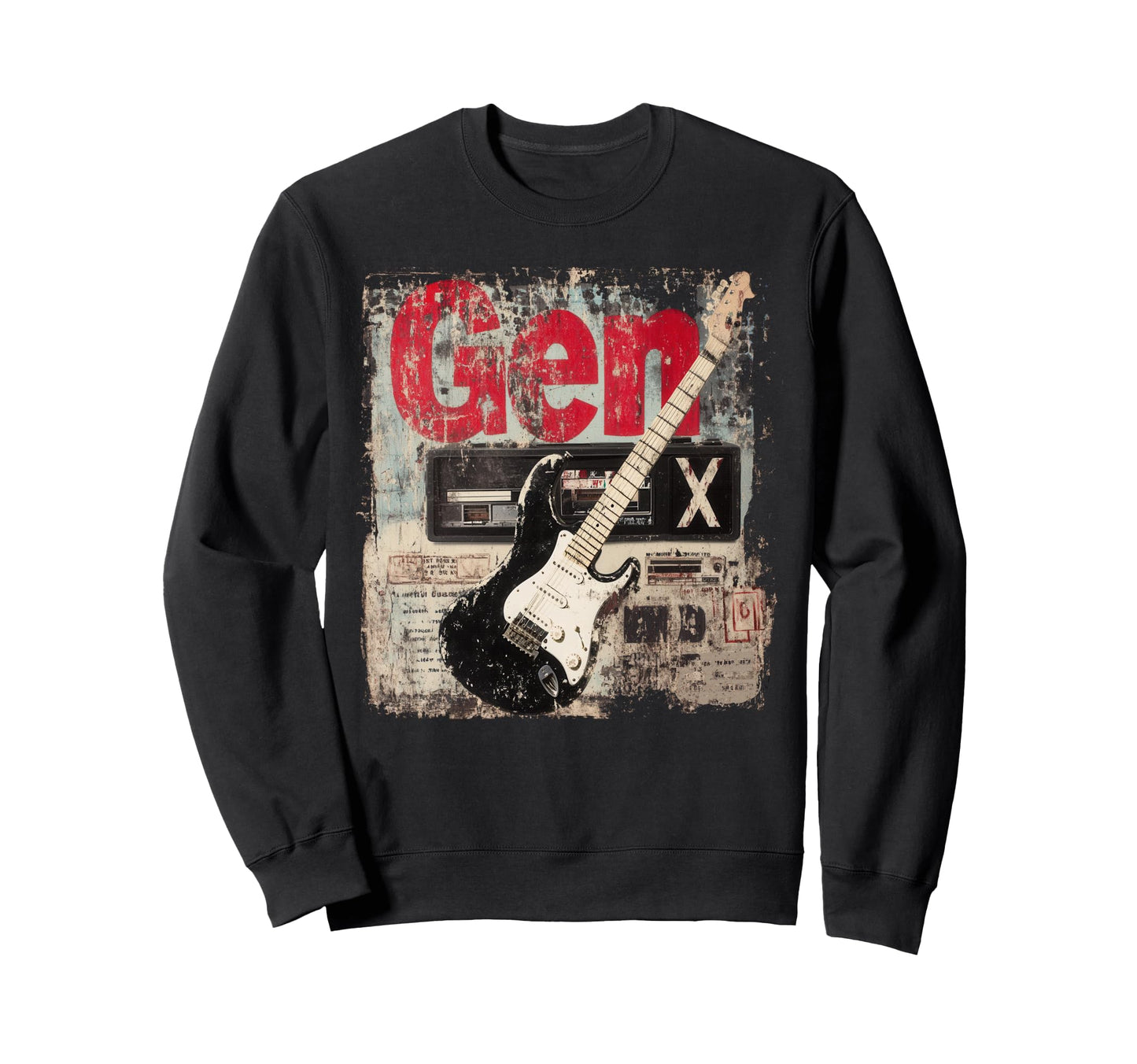 80S 90S Punk Grunge Music Gen X Sweatshirt - Trendy Graphic Men Women