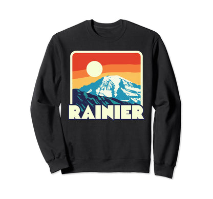 Mount Rainier Wpa National Parks Sweatshirt - Graphic Print Unisex