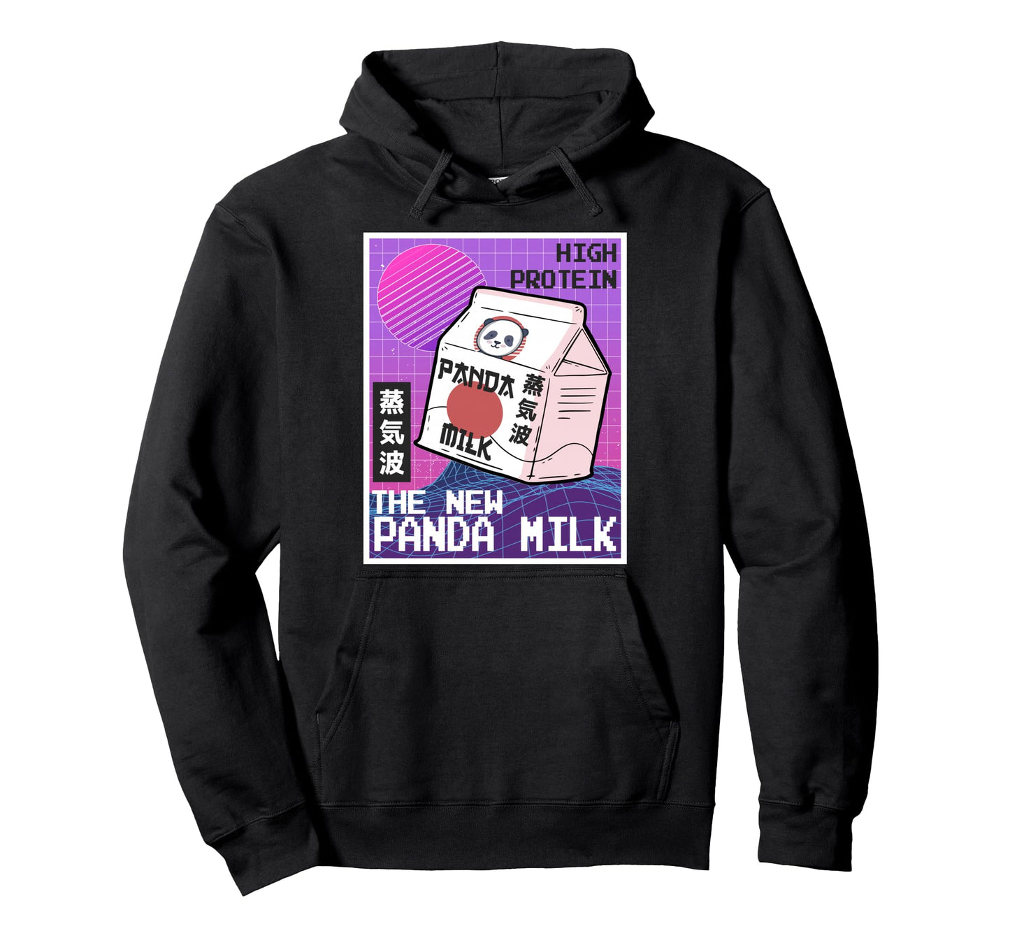 Vaporwave Aesthetic 90S Japanese Panda Milk Hoodie - Trendy Graphic Unisex