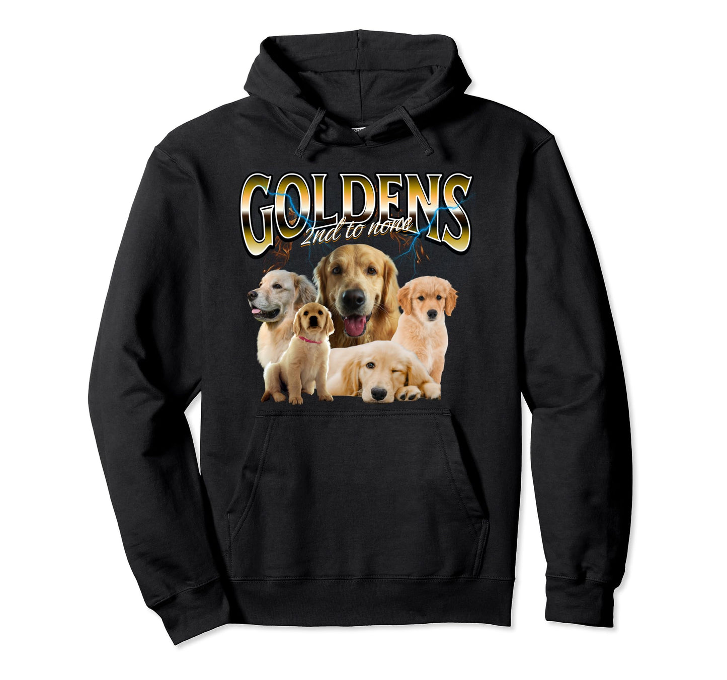 Golden Retriever Grunge Dog Lovers Hoodie - Unique Graphic Men Women