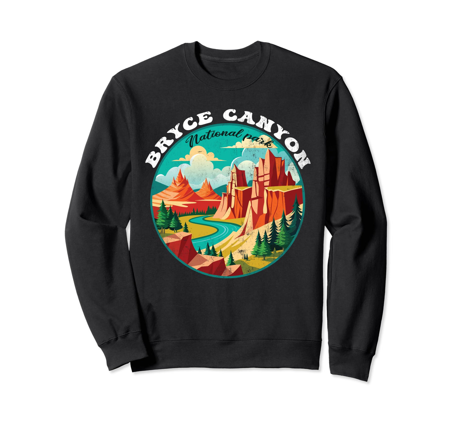 Bryce Canyon National Park Utah Hiking Sweatshirt - Unique Graphic Unisex