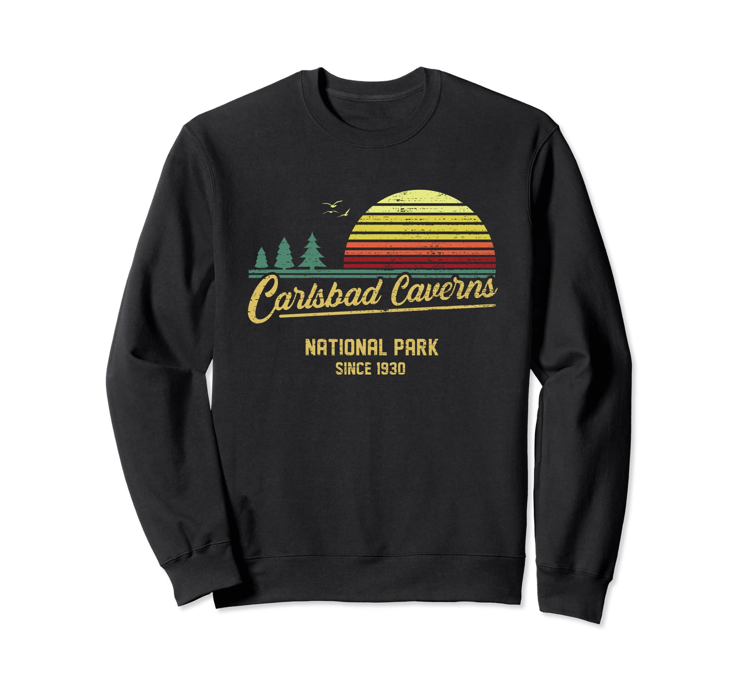 Carlsbad Caverns 1930 Est National Sweatshirt - Graphic Print for Adults