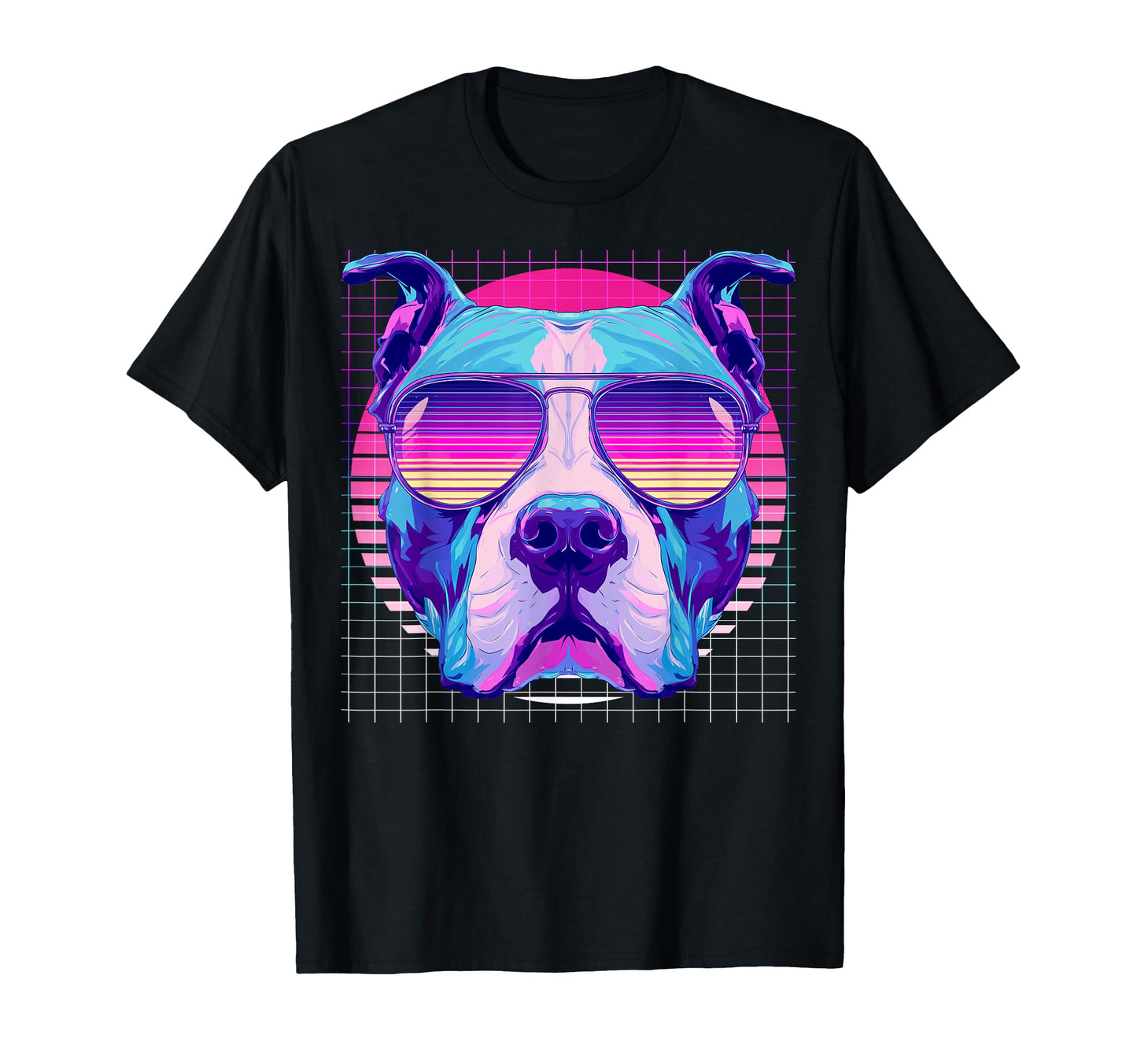 American Bull Terrier Sunglasses T-Shirt - Fun Novelty Design Men Women