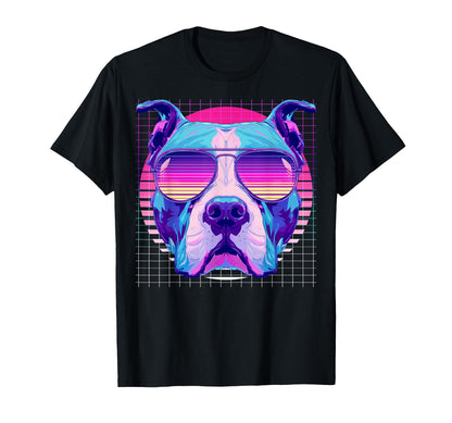 American Bull Terrier Sunglasses T-Shirt - Fun Novelty Design Men Women