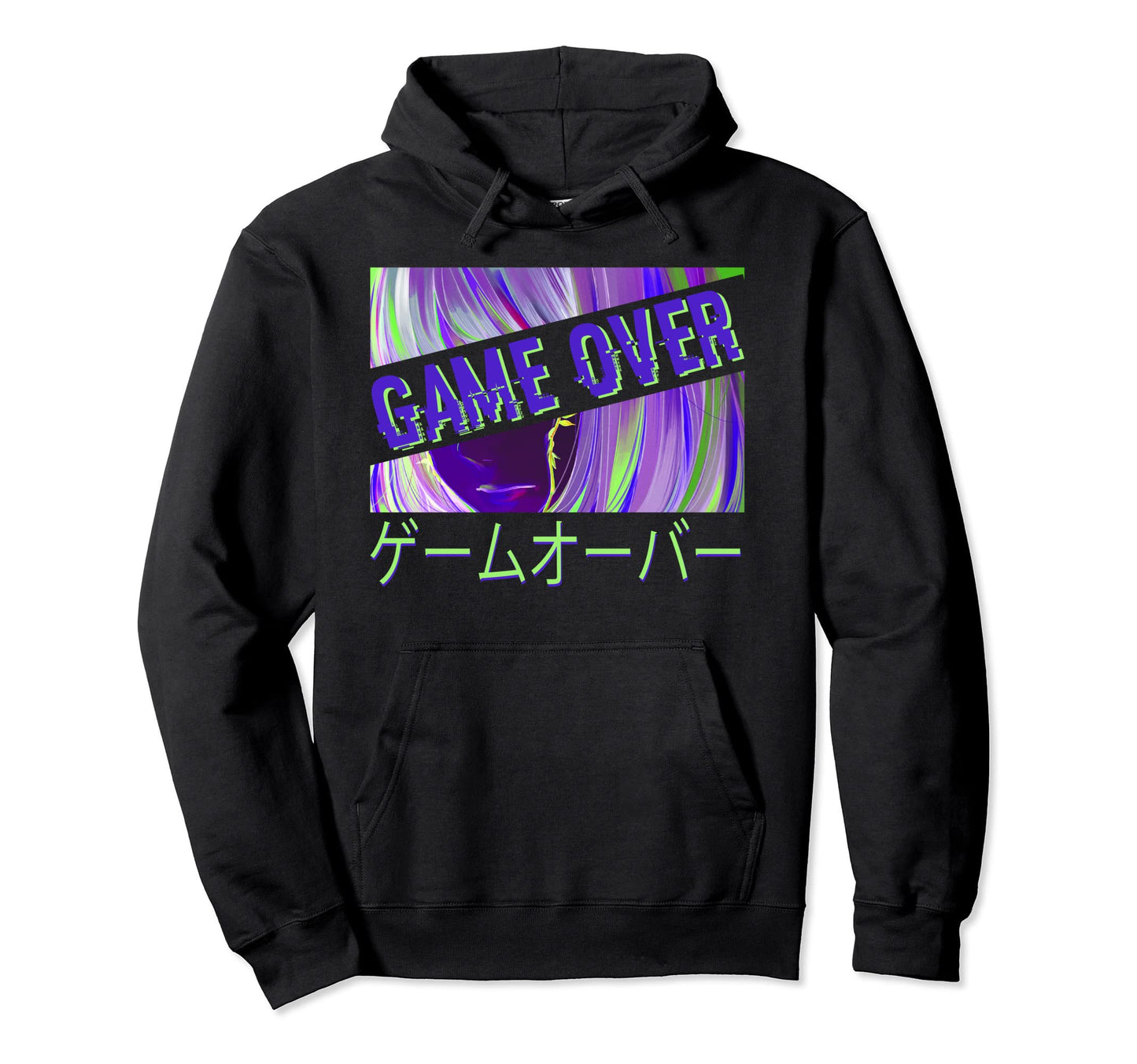 Vaporwave Aesthetic Sad Anime Alt Hoodie - Minimalist Print Men Women
