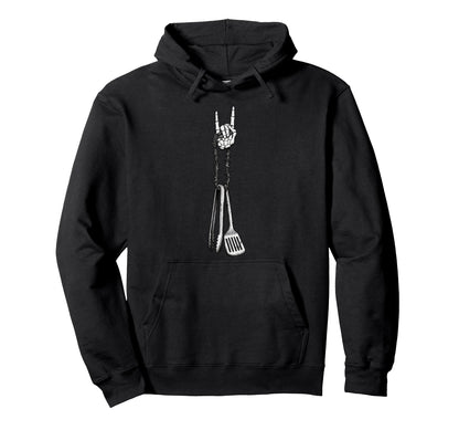 Grill Master Grilling Bbq 90S Alt Metal Hoodie - Novelty Apparel for Adults