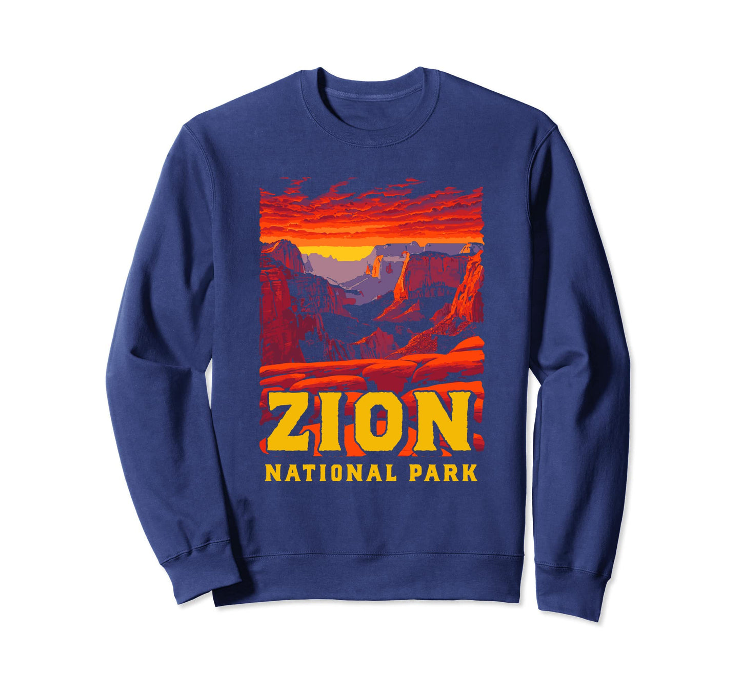 Zion National Park Canyon Sweatshirt - Aesthetic Graphic Men Women