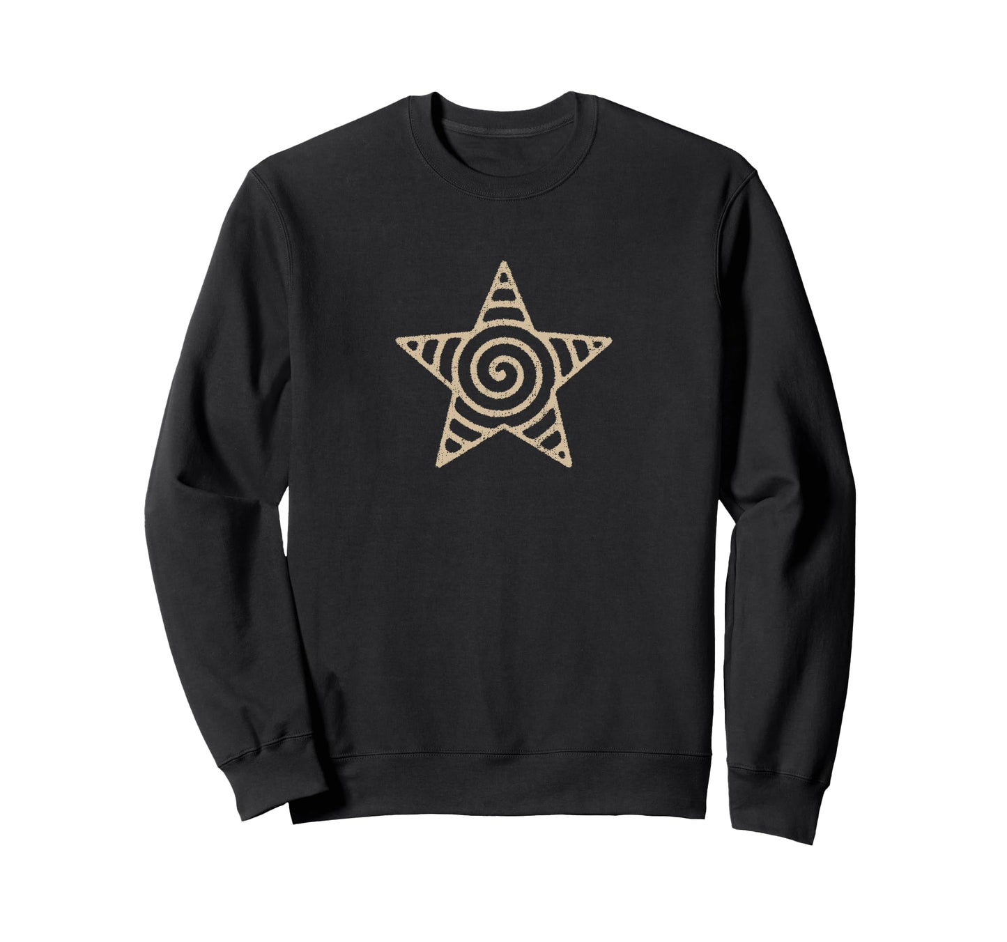 Spiral Star Y2K Grunge 90S Sweatshirt - Unique Graphic for Adults