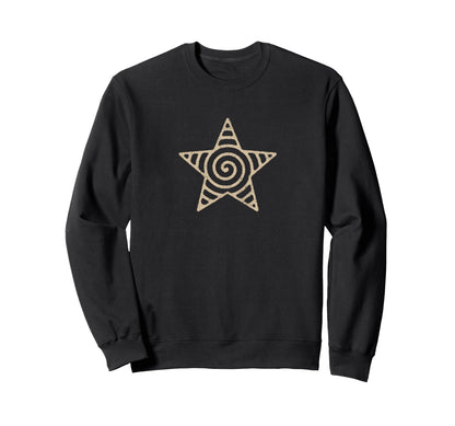 Spiral Star Y2K Grunge 90S Sweatshirt - Unique Graphic for Adults