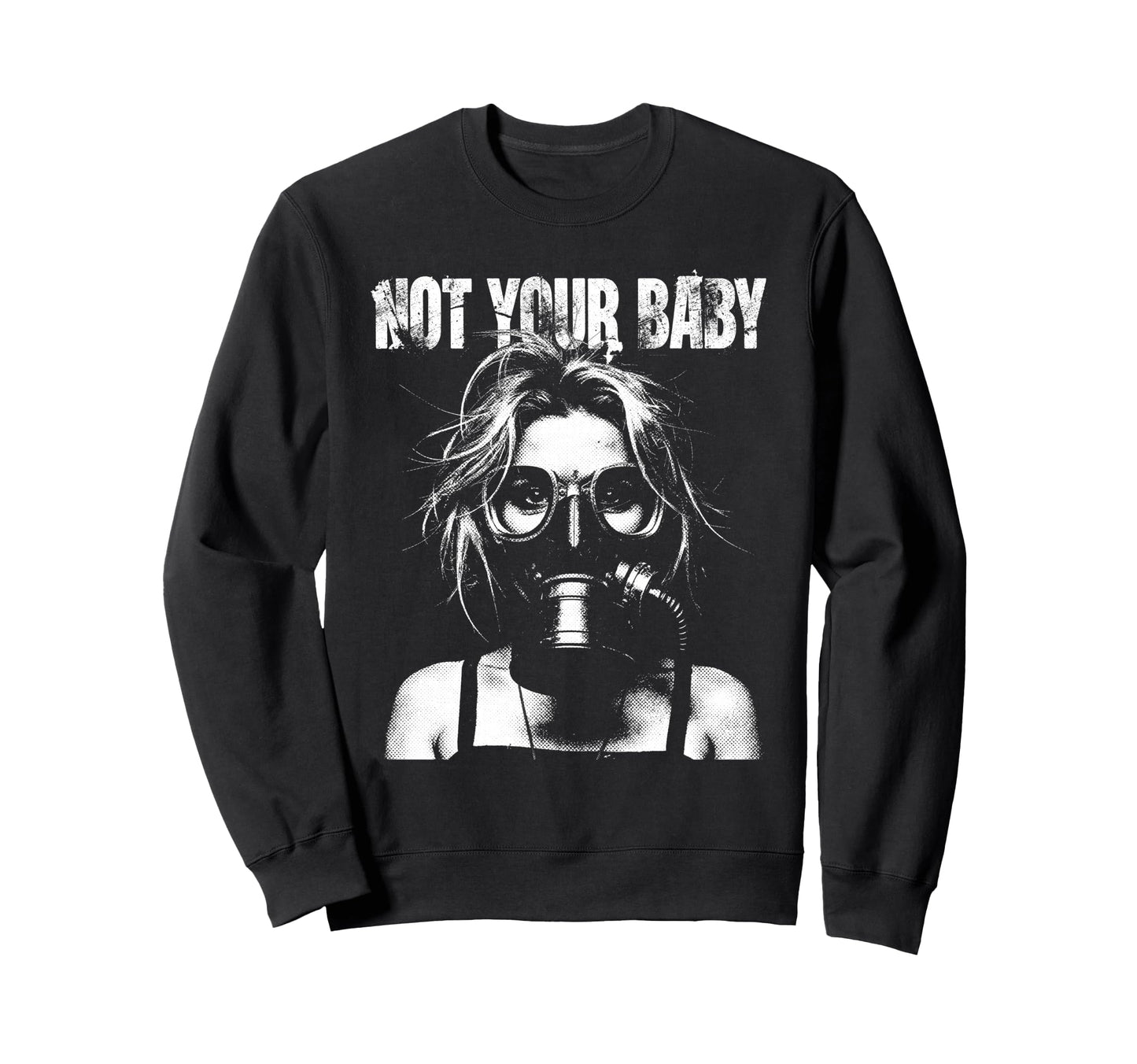 Punk 90S Graffiti Grunge Anti Sweatshirt - Graphic Print for Adults