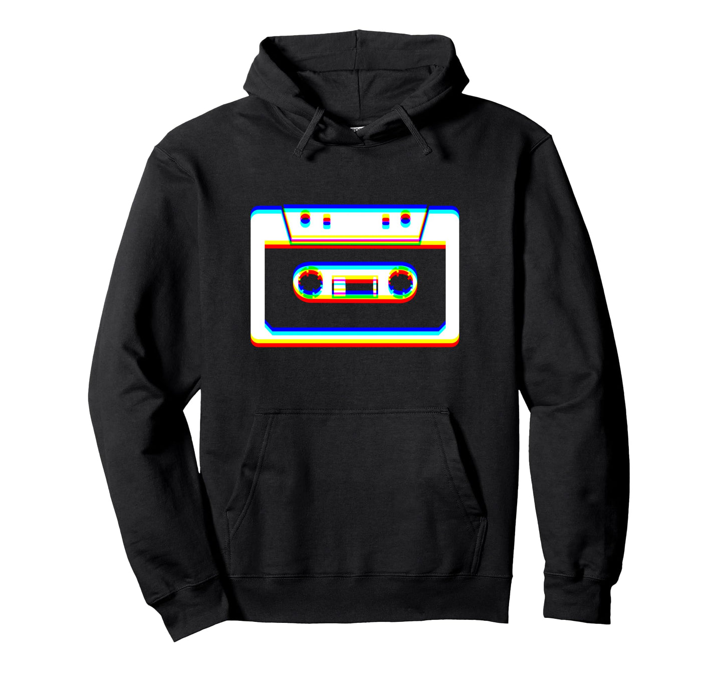 Glitch Art Optical Illusion Vaporwave Hoodie - Custom Art Print Unisex