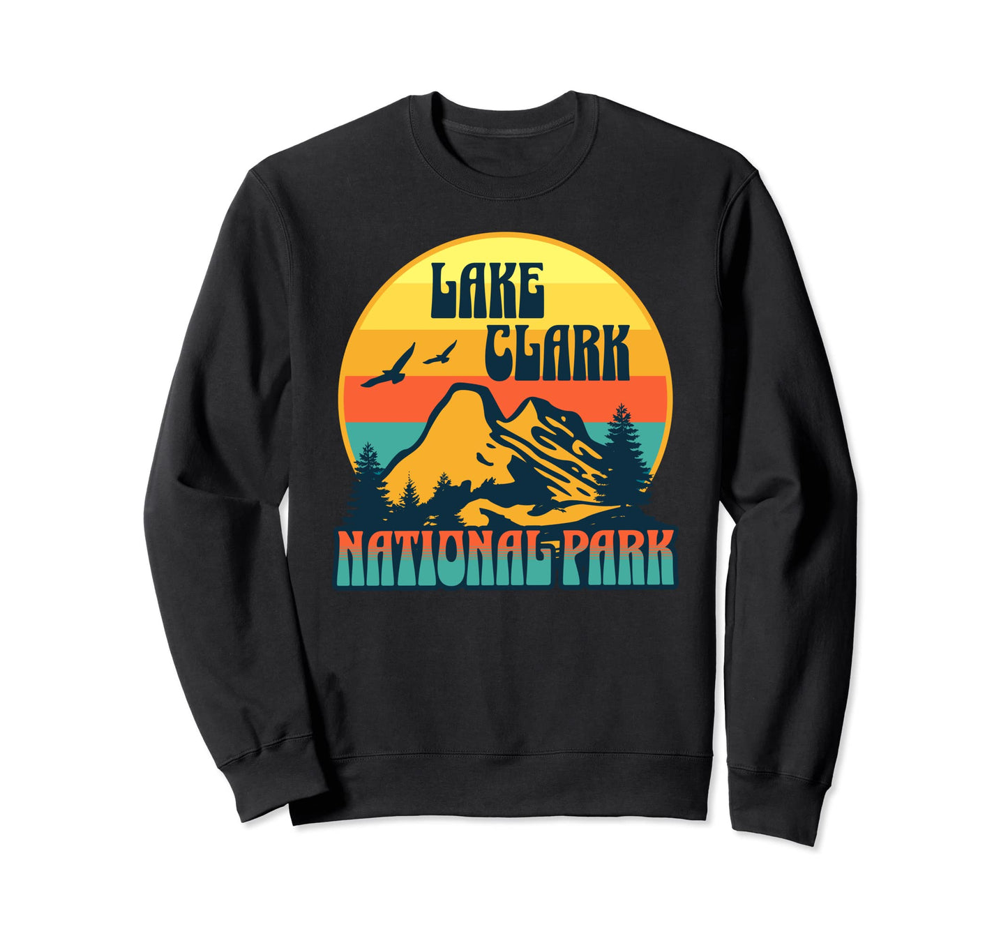 Lake Clark National Park Alaska Sweatshirt - Custom Art Print Unisex
