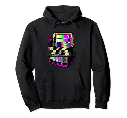 Aesthetic Vaporwave Synthwave Hoodie - Fun Novelty Design Men Women