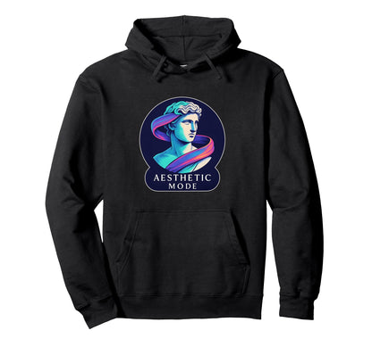 Aesthetic Mode Vaporwave Statue Sweatshirt - Minimalist Print Men Women