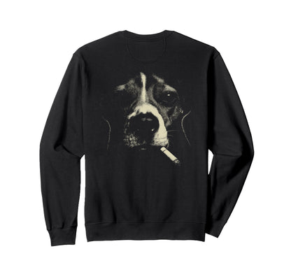 Beagle Smoking Cigarette Grunge Sweatshirt - Unique Graphic for Adults
