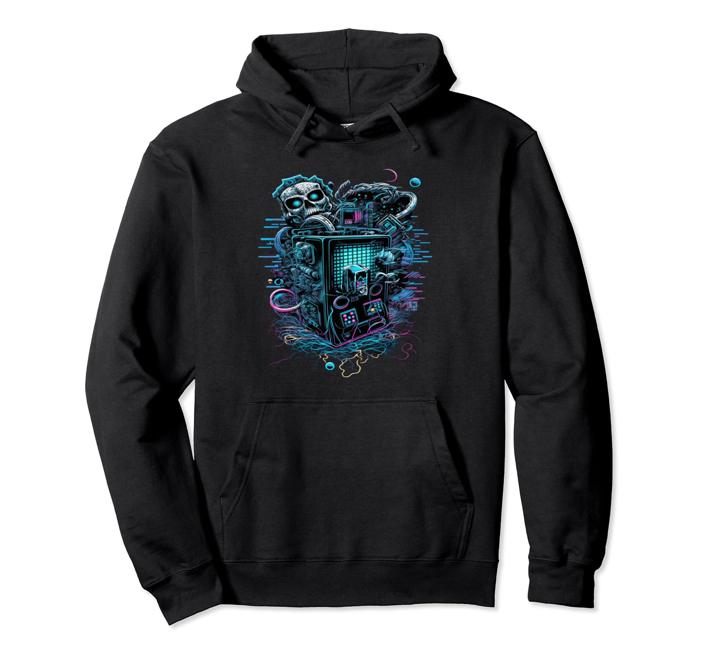 Vaporwave Aesthetic Futuristic Psychedelic Hoodie - Novelty Apparel Unisex