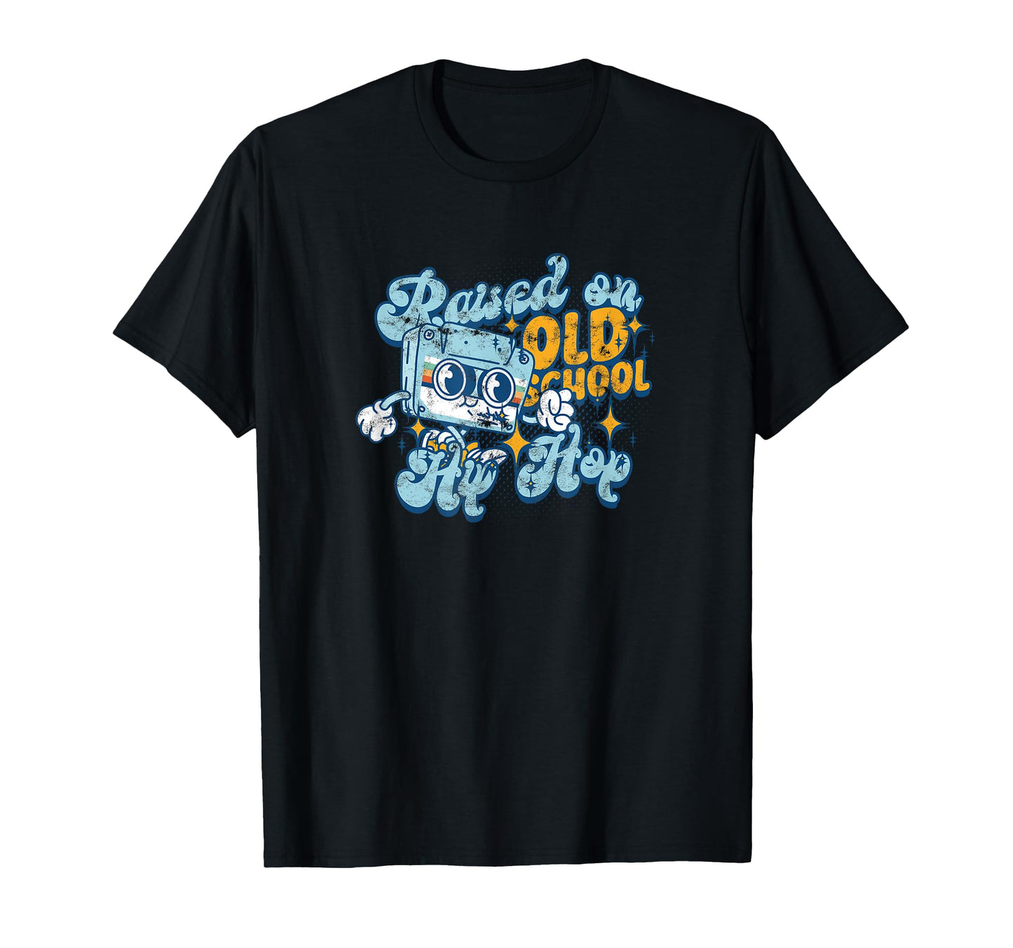 Raised Old School Hip Hop Music T-Shirt - Aesthetic Graphic Unisex