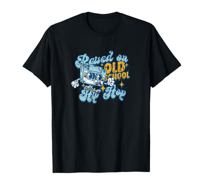 Raised Old School Hip Hop Music T-Shirt - Aesthetic Graphic Unisex