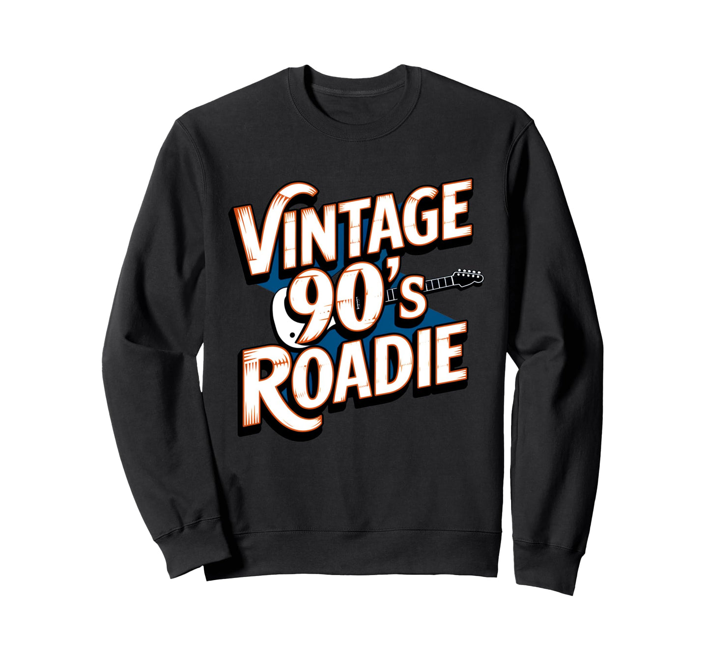 90S Roadie Rock Music Country Grunge Sweatshirt - Unique Graphic Unisex