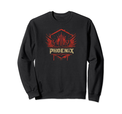 Phoenix Grit 90S Grunge Urbandecay Sweatshirt - Minimalist Print Unisex