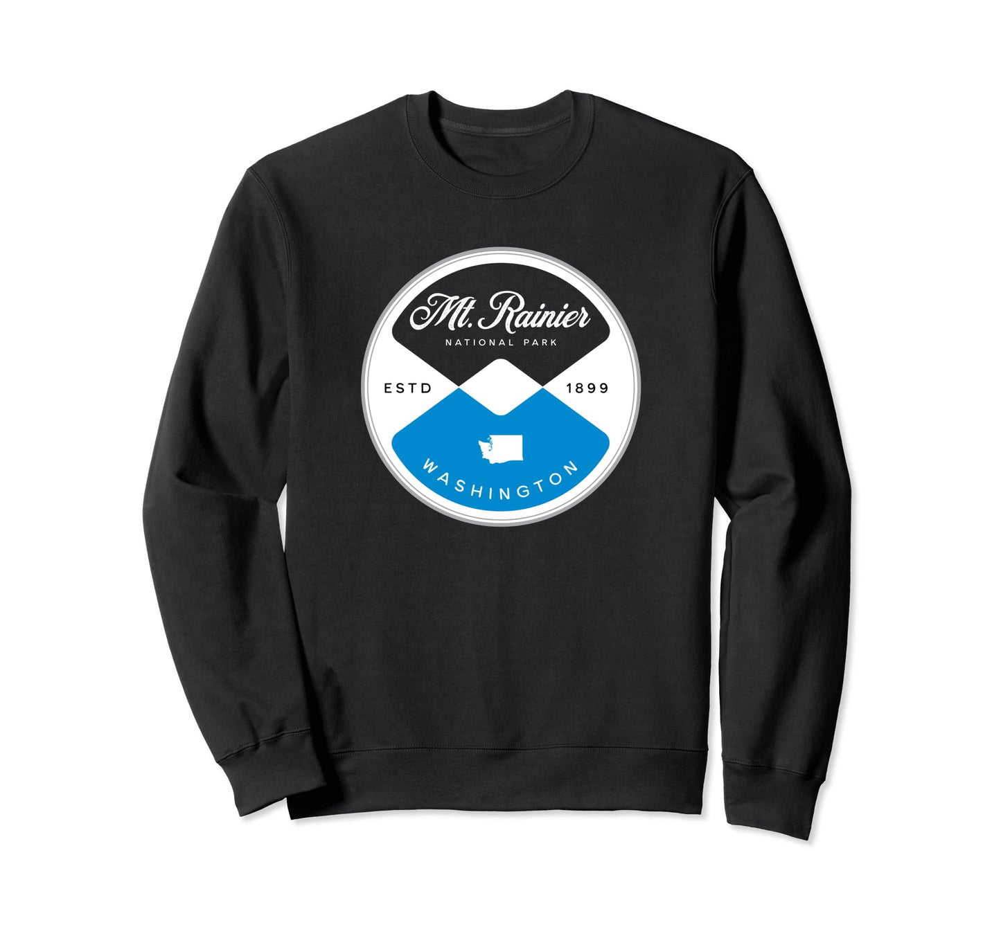 Mt Rainier National Park Washington Sweatshirt - Graphic Print for Adults