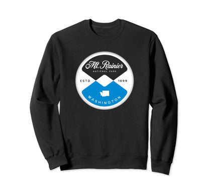 Mt Rainier National Park Washington Sweatshirt - Graphic Print for Adults