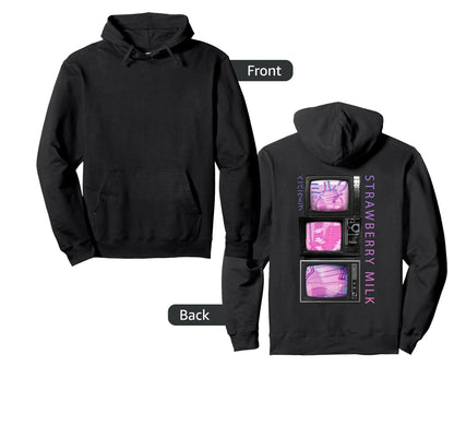 90S Television Japanese Vaporwave Hoodie - Unique Graphic Unisex