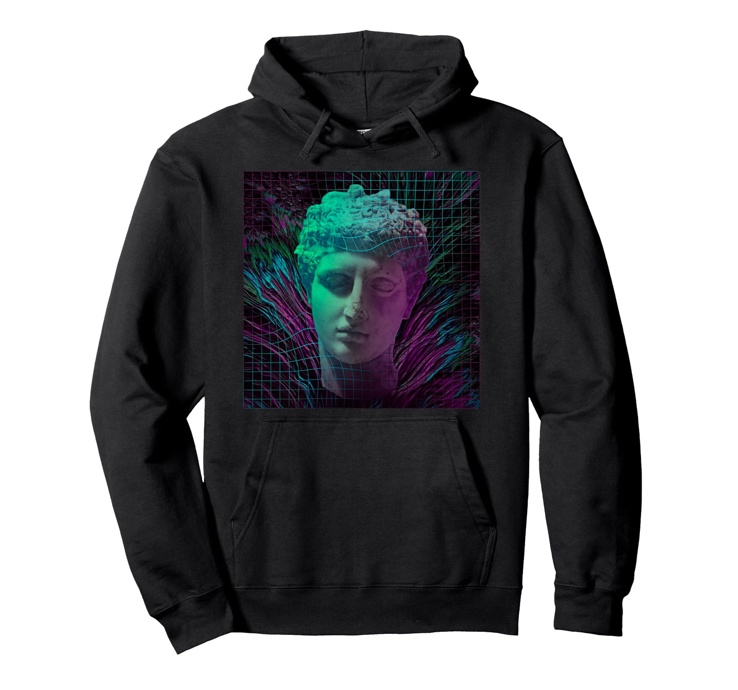 Vaporwave Goth 90S Aesthetic Old Eboy Hoodie - Minimalist Print for Adults