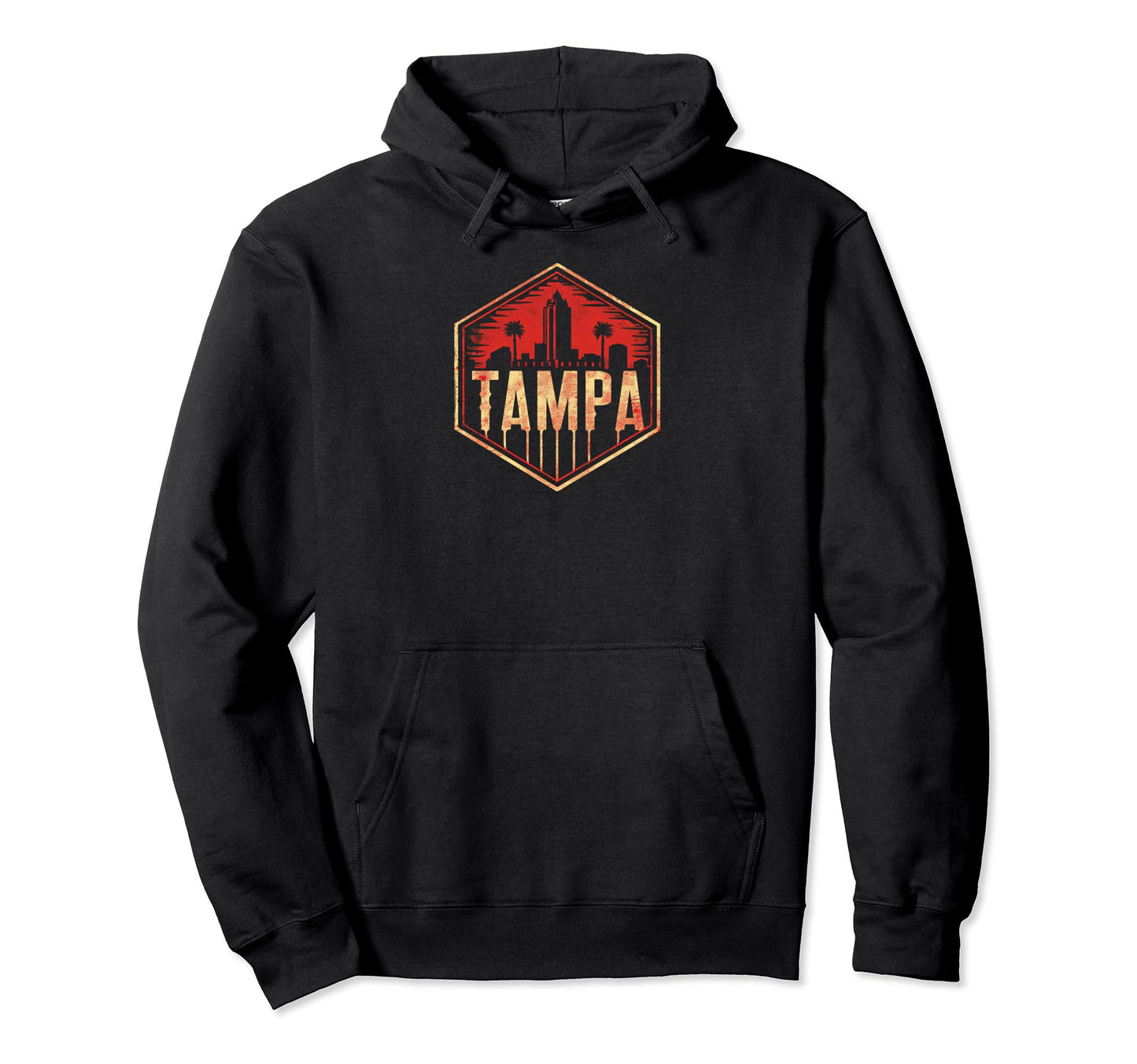 Tampa Grit 90S Grunge Urbandecay Mens Hoodie - Minimalist Print for Adults