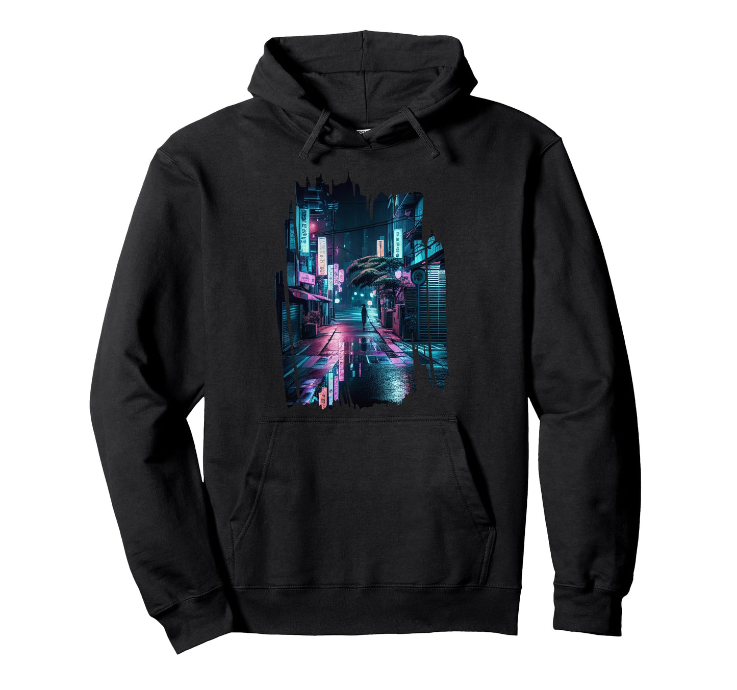 Vaporwave Aesthetic Streets Tokyo Night Hoodie - Streetwear Style Unisex