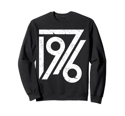 1976 Birthday Grunge Alternative Sweatshirt - Trendy Graphic Men Women