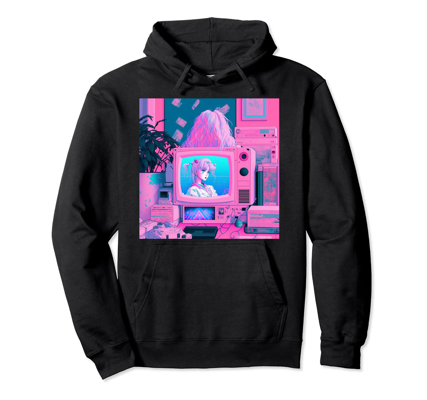 Vaporwave Aesthetic 90S Egirl Japanese Hoodie - Novelty Apparel Men Women