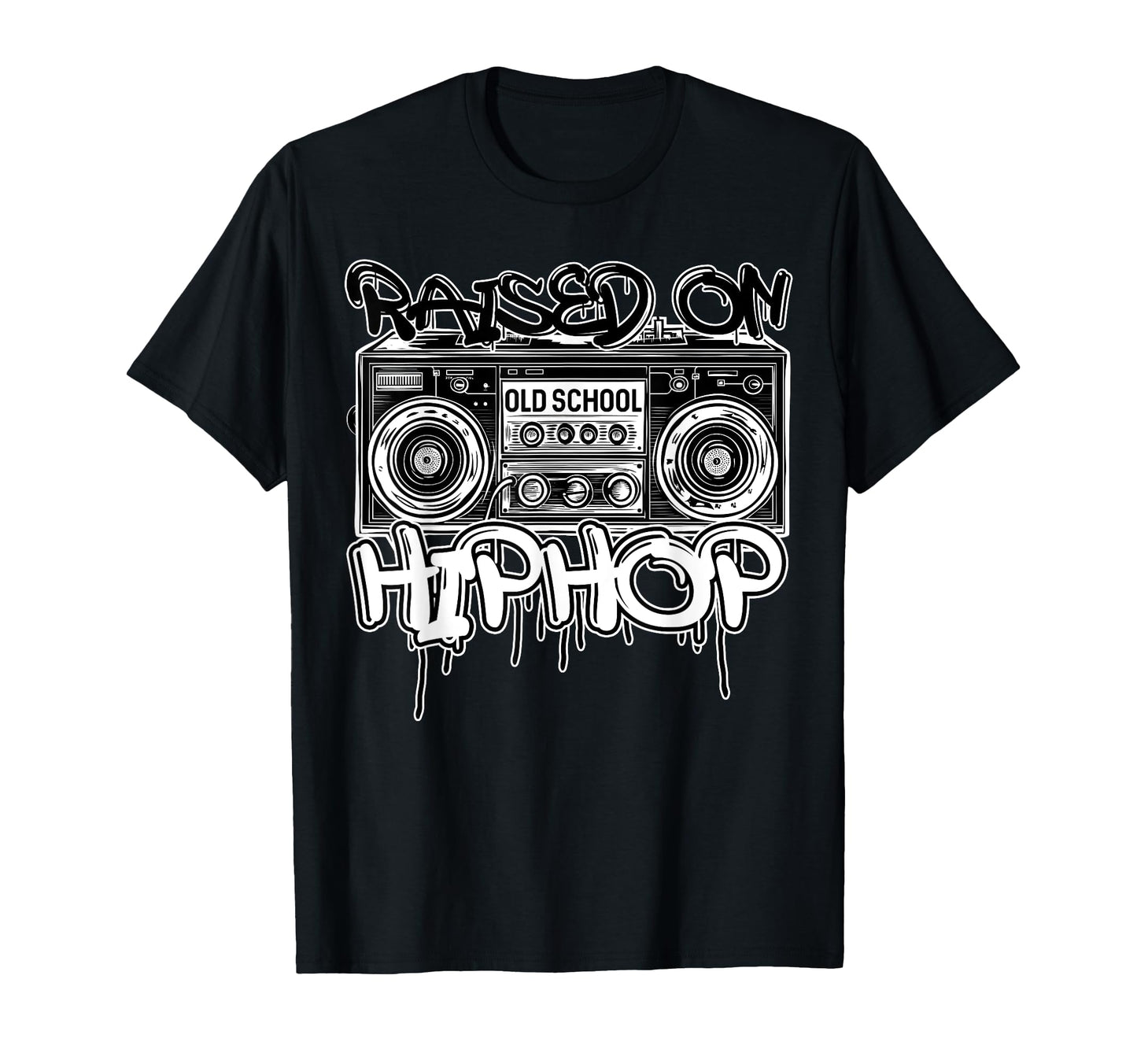 Raised Old School Hip Hop Cassette T-Shirt - Streetwear Style Men Women
