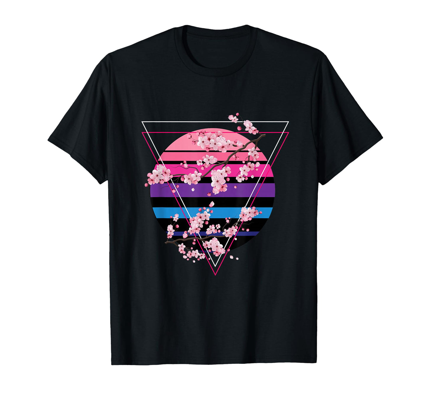 Japanese Cherry Blossom Sakura T-Shirt - Custom Art Print for Adults