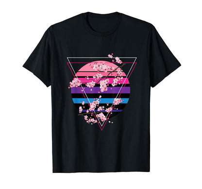 Japanese Cherry Blossom Sakura T-Shirt - Custom Art Print for Adults
