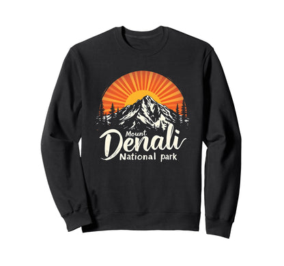 Mount Denali I Alaska Outfit Sweatshirt - Casual Everyday Wear for Adults
