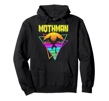 Vaporwave Aesthetic Mothman Hoodie - Graphic Print for Adults