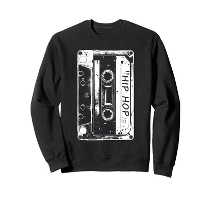 Cassette Tape Hip Hop 80S 90S Sweatshirt - Custom Art Print for Adults