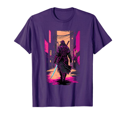 Cyberpunk Samurai Japanese Vaporwave T-Shirt - Unique Graphic Unisex