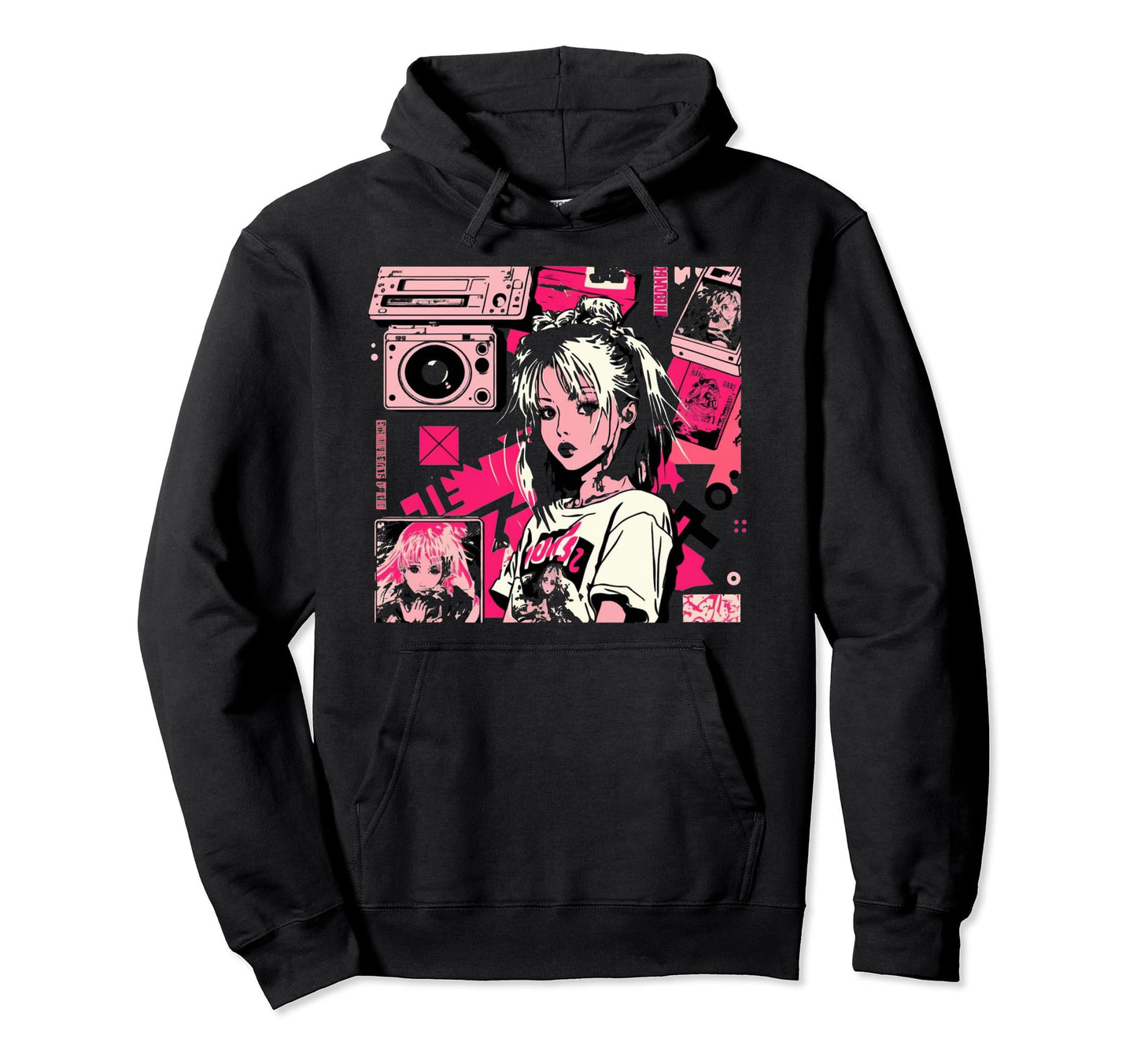 Vaporwave Aesthetic 90S Egirl Japanese Hoodie - Streetwear Style Men Women