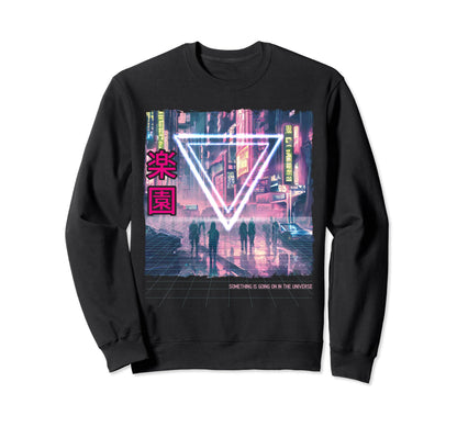 Cyberpunks Vaporwave Tokyo Soft Sweatshirt - Minimalist Print Men Women