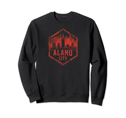Alamo City Grit 90S Grunge Sweatshirt - Aesthetic Graphic for Adults