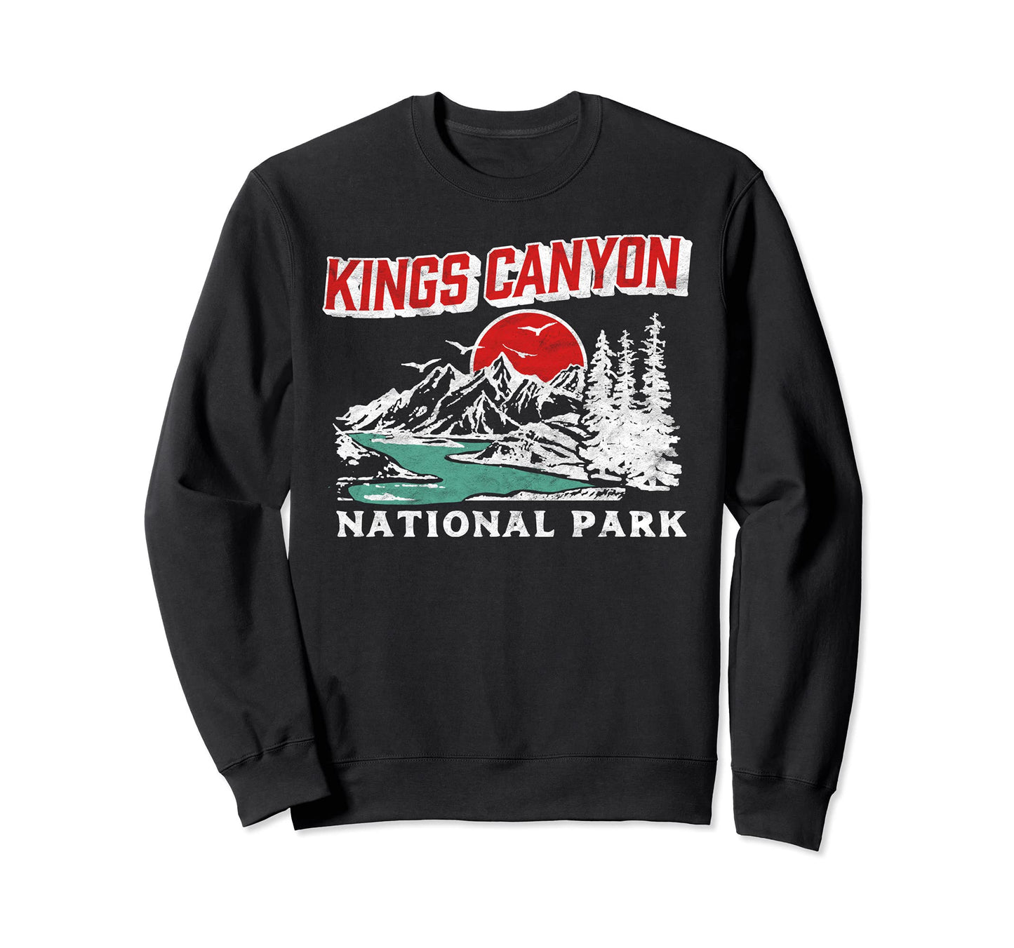 Kings Canyon National Park 80S Sweatshirt - Novelty Apparel Unisex